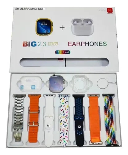 I20 Pro Max Suit Smart Watch, 49mm Protective case, Included Airpods Pro⌚